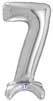 Silver 7 StandUp Balloon